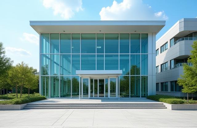 Modern building facade of the Australian Speech & Language Academy.